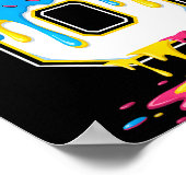 6 Number Seven Team Srts Ice Cream Drip Matching V ポスター (角)