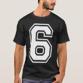 6 Number Sieam Sports  Design Matching Varsity fun Tシャツ (正面)