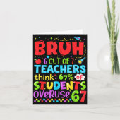 6 Out Of 7 Teachers Think 67% Of Students Overuse  カード (正面)