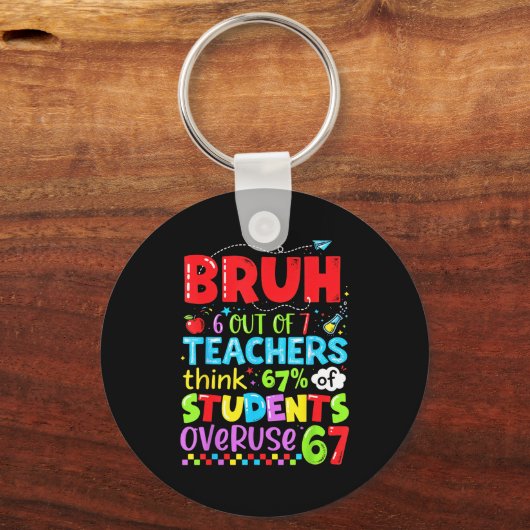 6 Out Of 7 Teachers Think 67% Of Students Overuse キーホルダー (正面)