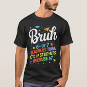 6 Out Of 7 Teachers Think 67% Of Students Overuse  Tシャツ (正面)