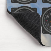 6 Pack of Airplane Gauges in the Clouds マウスパッド (コーナー)