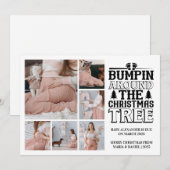 6 Photo Christmas Tree Pregnancy Announcement シーズンカード (正面/裏面)