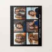 6 Photo Collageオプション文字- – カラー編集が可能 ジグソーパズル (縦)