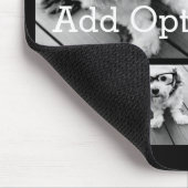 6 Photo Collageオプション文字- – カラー編集が可能 マウスパッド (コーナー)