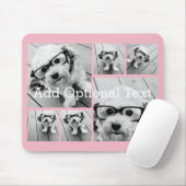 6 Photo Collageオプション文字- – カラー編集が可能 マウスパッド (マウス)
