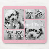 6 Photo Collageオプション文字- – カラー編集が可能 マウスパッド (正面)