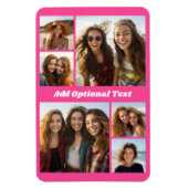 6 Photo Collageオプション文字- – カラー編集が可能 マグネット (縦)