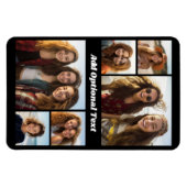 6 Photo Collageオプション文字- – カラー編集が可能 マグネット (横)