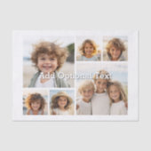 6 Photo Collageオプション文字- – カラー編集が可能 薄葉紙 (正面)