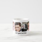 6 photo collage add text white エスプレッソカップ (正面)