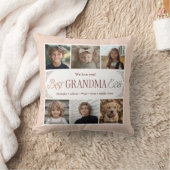 6 Photo Collage Best Grandma Ever  クッション (ブランケット)
