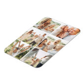 6 Photo Collage Custom Modern Simple マグネット (左側)
