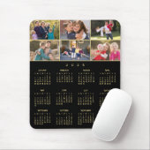 6 Photo Collage Personalized Family 2026 Calendar マウスパッド (マウス)