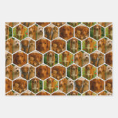 6 Photo Collage Personalized Template ラッピングペーパーシート (正面3)