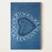 6-Photo Collage Sunflower Denim Tickets  プランナー手帳 (裏面)