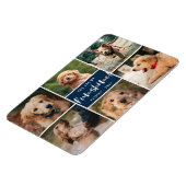 6 Photo Collage You Are My Funshine | Navy Pet マグネット (左側)