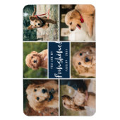 6 Photo Collage You Are My Funshine | Navy Pet マグネット (縦)