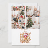 6 Photo Cute Gingerbread  Merry Christmas  シーズンカード (正面)