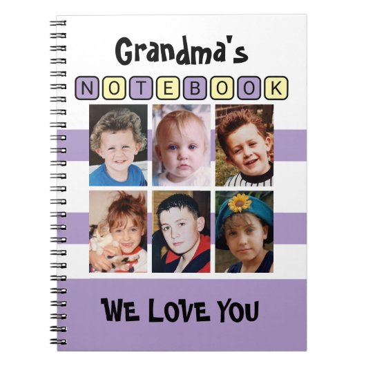 6 photo love you purple grandma's ノートブック (正面)