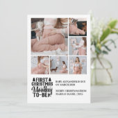 6 Photo Mommy to be Christmas Pregnancy  シーズンカード (スタンド正面)