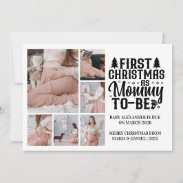 6 Photo Mommy to be Christmas Pregnancy シーズンカード