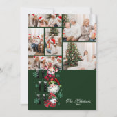 6 Photo Retro Santa & Friends Christmas シーズンカード (正面)