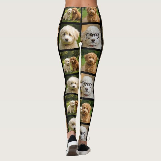 6 Photo Template Custom Personalized Collage レギンス (裏面)