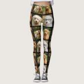 6 Photo Template Custom Personalized Collage レギンス (正面)