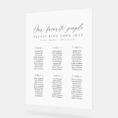 6 Tables Favorite People Acrylic Seating Chart アクリルサイン (傾斜)