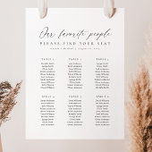 6 Tables Favorite People Acrylic Seating Chart アクリルサイン