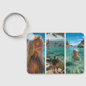 6 Vertical Strip Boho Photo Collage キーホルダー (裏面)