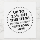 6 xカスタムワインラベル25%オフ一括買ディスカウ ワインラベル (シングルラベル)