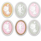 6 x美しいスクラップブック作りカード作成ギフトカメラ シール (正面)