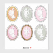 6 x美しいスクラップブック作りカード作成ギフトカメラ シール (シート)