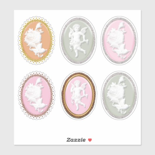 6 x美しいスクラップブック作りカード作成ギフトカメラ シール (シート)