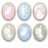 6 x美しいスクラップブック作りカード作成ギフトカメラ シール (正面)