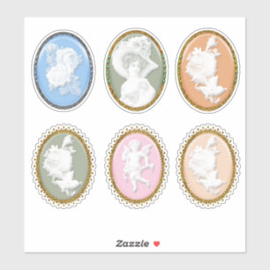 6 x美しいスクラップブック作りカード作成ギフトカメラ シール