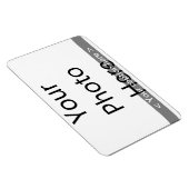 6"x4"横型フォトマグネット(白文字) マグネット (右側)