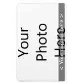 6"x4"横型フォトマグネット(白文字) マグネット (縦)