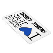 6 x 4カーマグネットI愛する社会主義ユダヤ人 マグネット (右側)