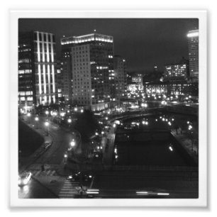 6" x 6" Instagramのプリント: 夜の都市 フォトプリント