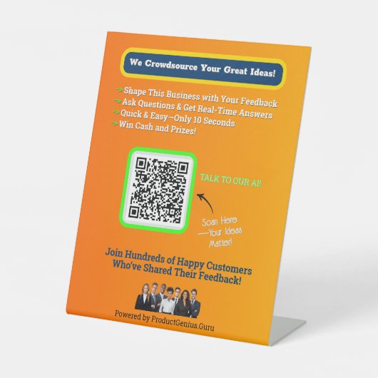 6 x 8ペデスタルマスター 台座サイン (正面)