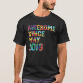 6 Years Old Awesome Since May 2016 6Th Birthday Tシャツ (正面)