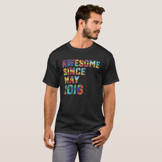 6 Years Old Awesome Since May 2016 6Th Birthday Tシャツ (正面フル)