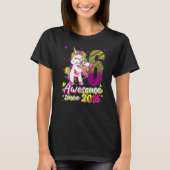 6 Years Old Unicorn Flossing 6th Birthday Girl Un Tシャツ (正面)