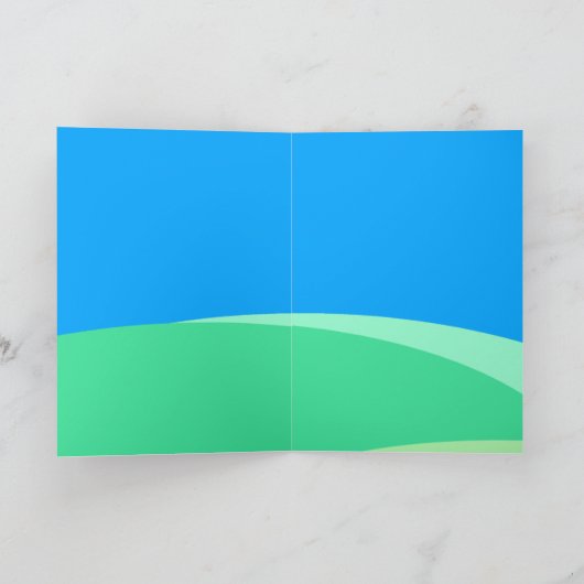 6bおもしろいマンガイラストレーションピグイヤー誕生日GC シーズンカード (内部)