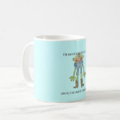 6B右のコーヒー・マグ[淡いブルーの] コーヒーマグカップ (正面左)