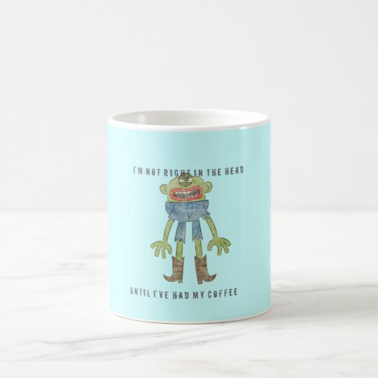 6B右のコーヒー・マグ[淡いブルーの] コーヒーマグカップ (中央)