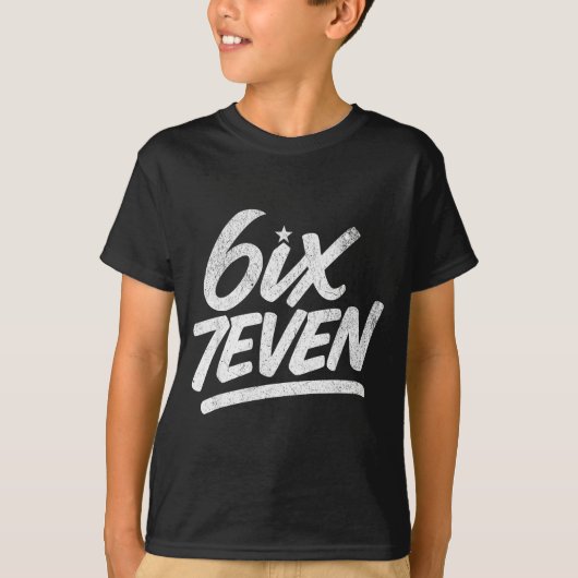 6ix7even 67 Six Seven 6 7 Boys Girls Teens Kids Te Tシャツ (正面)